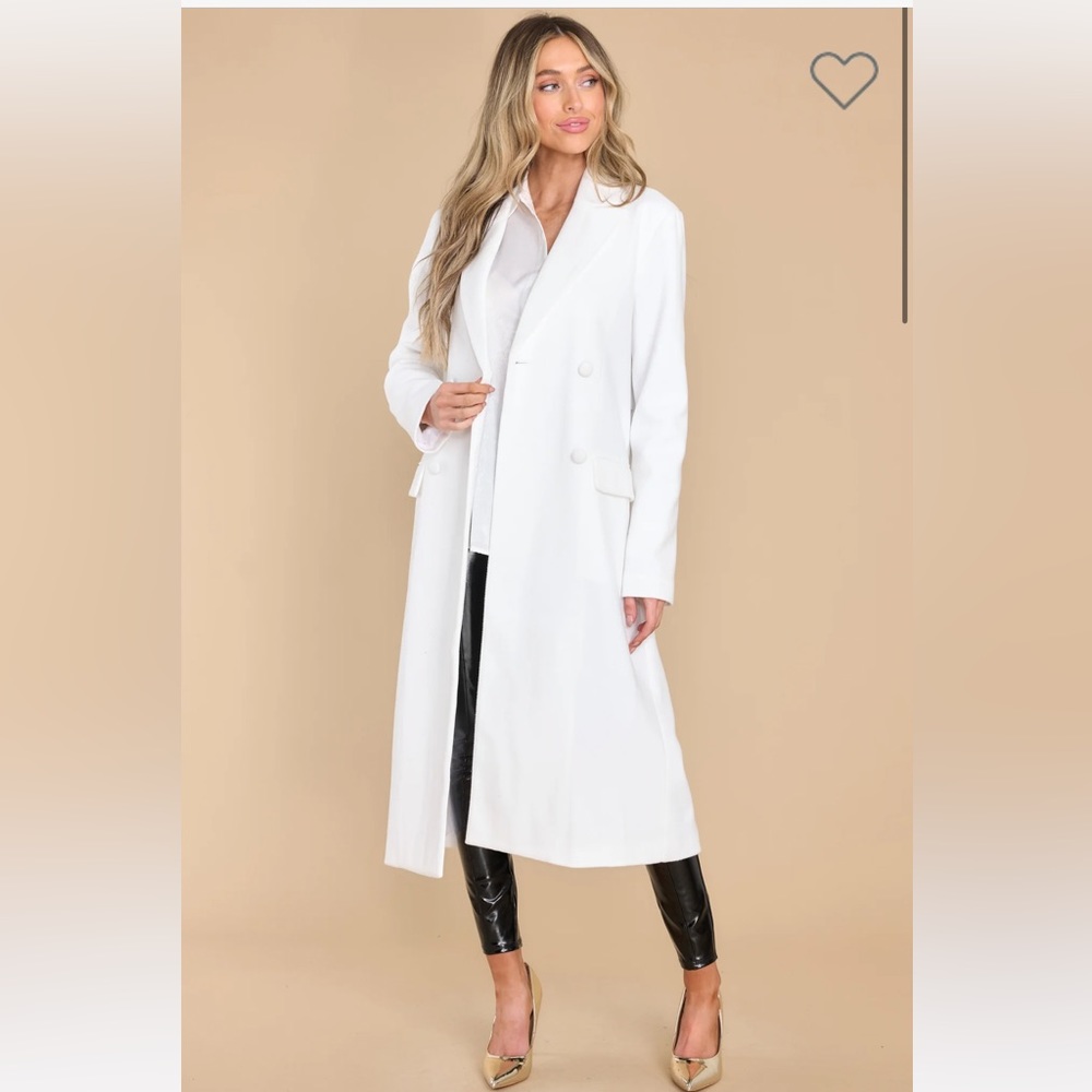 Aura White Trench Coat
